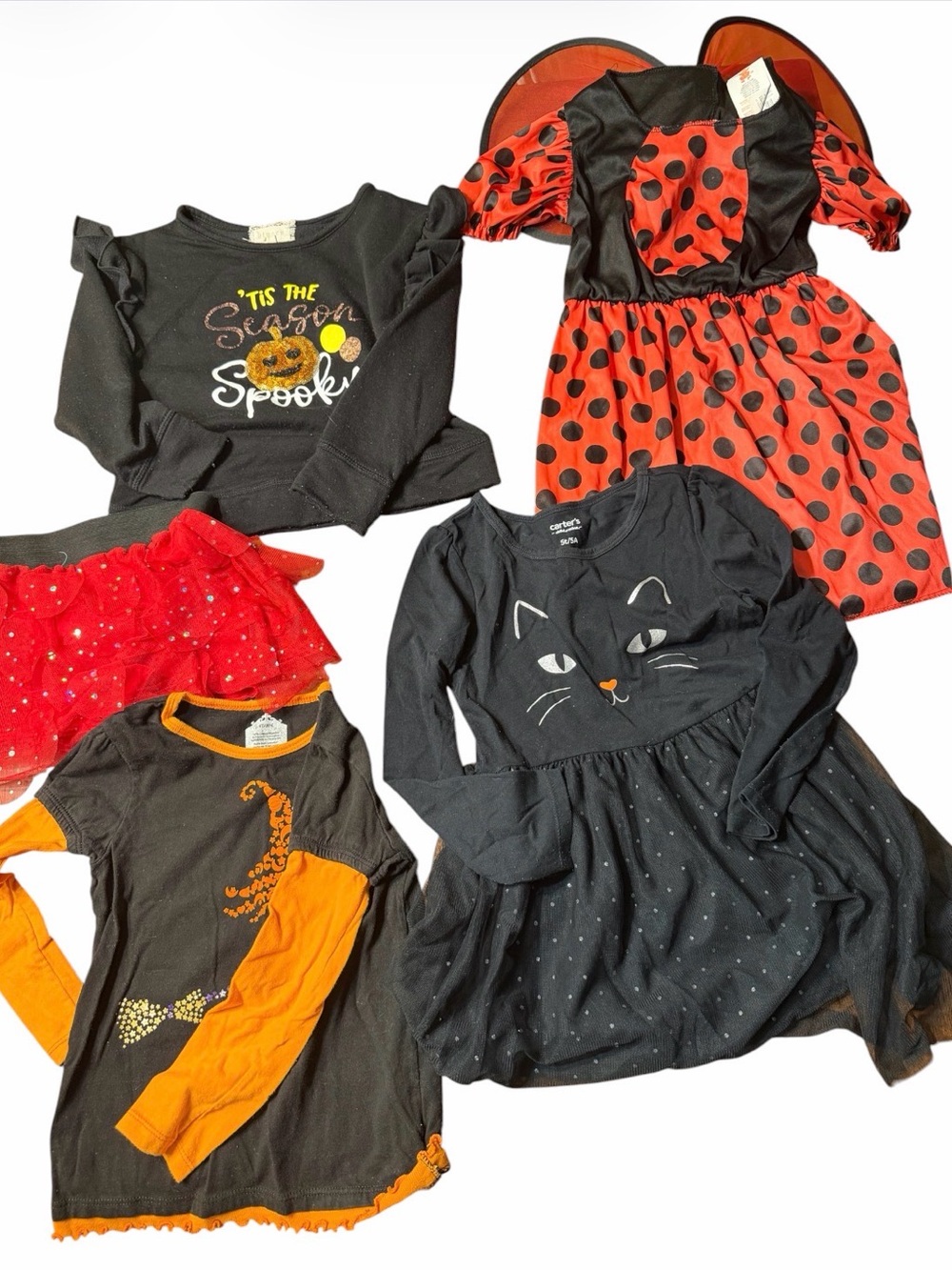 Rubies, Carter's, Btween, Belera Halloween Mix Girls' skirt, tops Dresses - 4-5